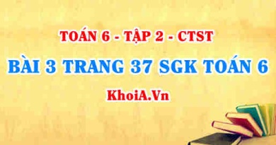 Bài 3 trang 37 SGK Toán 6 Tập 2 Chân trời sáng tạo